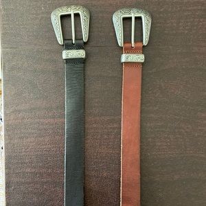 Urban Outfitters Brown & Black Belt Bundle